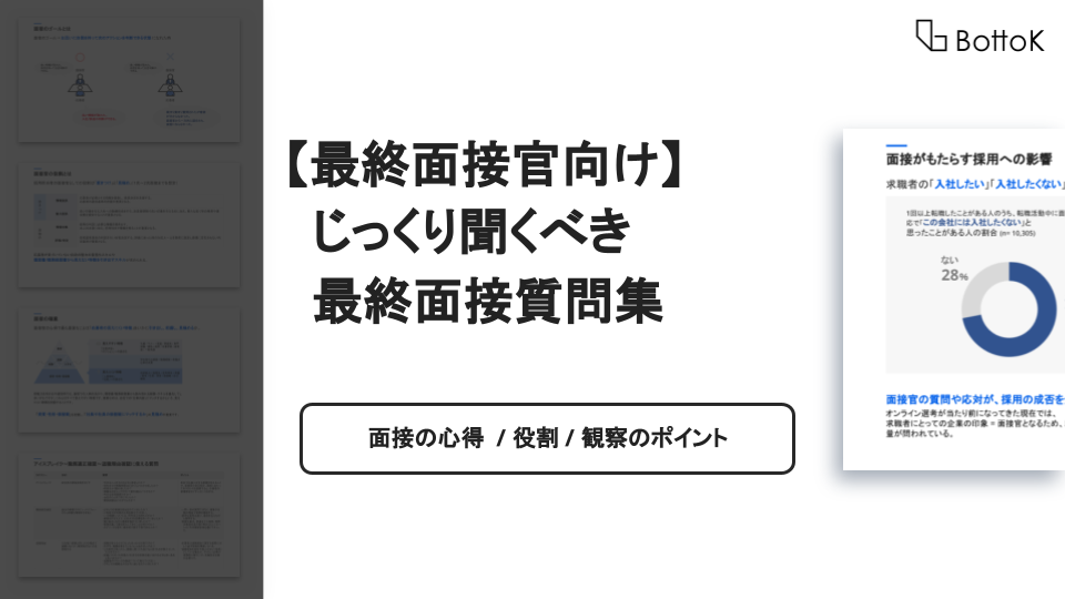 【最終面接官向け】最終面接でじっくり聞くべき質問集 (2)