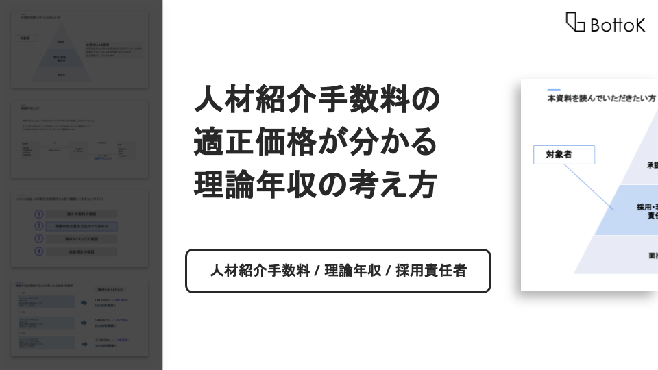 人材紹介手数料の適正価格がわかる!理論年収の考え方 (7)